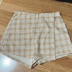 Plaid Skort